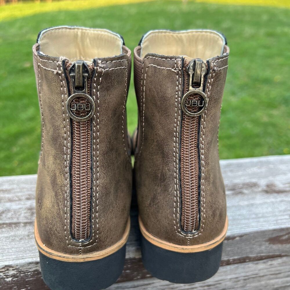 JBU by Jambu Womens Peacock Faux Leather Water Resistant Chelsea size 7.5 - Picture 3 of 7